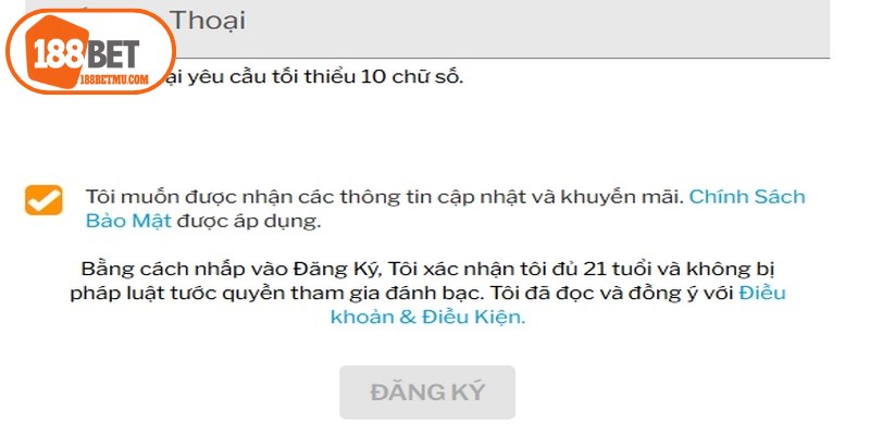 Lưu ý quan trọng giúp đăng ký 188BET không lỗi